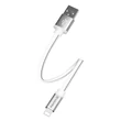 COLORWAY Kábel, USB dugasz CW-CBUM-LM25W, Lightning dugó 25 CM fehér