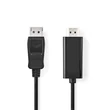 Nedis CCGL37100BK30 Display port dugó - HDMI dugó kábel 1080p, 3m