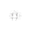 SBOX PLB-3422T-2 fali konzol,23-43 dönthető, 200X200MM, 45KG MAX.