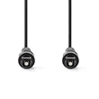 Nedis CAGL25000BK100 optikai audio kábel, TosLink dugó, hossz 10m