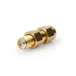 Nedis CSGB02111GD dugó - aljzat fordított polarítású adapter, 50 Ohm, réz, aranyozott, 2db/csomag