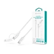 Devia Smart Series 60W+27W PD Type-C/Type-C + Lightning adat- és töltőkábel 1.2m- fehér