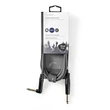 Nedis COTH23005GY30 félprofi audio kábel, 6,35mm mono jack dugó - dugó, hossz 3m, rugalmas
