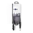 Nedis COTH15120GY15 félprofi audio kábel, 6,35mm mono jack dugó - 3p XLR aljzat, hossz 1,5m, rugalmas