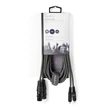Nedis COTH15230GY30 félprofi audio kábel, 2x XLR aljzat - 2x RCA dugó, 3m