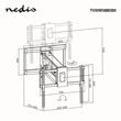 Nedis TVWM5880BK LCD TV / monitot motoros fali tartó konzol, 32-75