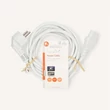 Nedis CEGL10000WT30 táp kábel IEC-320-C13, 3 x 0.75 mm˛ hossz 3m, fehér
