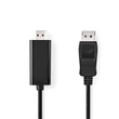 Nedis CCGL37100BK20 Displayport dugó - HDMI dugó kábel 1080p, 2m