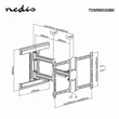 Nedis TVWM6550BK 37