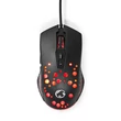 Nedis GMWD410BK gamer egér, 800 / 1200 / 2400 / 3200 / 4800 / 7200 dpi  | Gombok száma: 7 | Programozható gombok, RGB