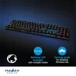 Nedis GKBDM110BKUS gamer billentyűzet, USB,Mechanikus gombok | LED | QWERTY | Amerikai kiosztás