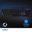 Nedis GKBDM110BKUS gamer billentyűzet, USB,Mechanikus gombok | LED | QWERTY | Amerikai kiosztás