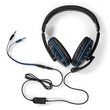 Nedis GCK51110BKUS gamer 5 az 1-ben készlet, Angol Billentyűzet, Headset, Egér, Egérpad és adapter kábel, QWERTY