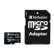 Memóriakártya, microSDXC, 64GB, CL10/U1, 90/10 MB/s, adapter, VERBATIM "Premium"