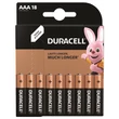 Elem, AAA mikro, 18 db, DURACELL 