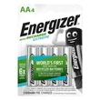 Tölthető elem, AA ceruza, 4x2300 mAh, előtöltött, ENERGIZER 