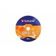 DVD-R lemez, 4,7GB, 16x, 10 db, zsugor csomagolás, VERBATIM