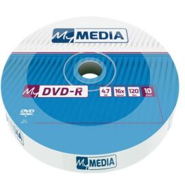 DVD-R lemez, 4,7 GB, 16x, 10 db, zsugor csomagolás, MYMEDIA