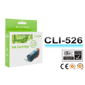 Canon -hoz CLI-526 C (cián) utángyártott tintapatron !CHIPES! ~450 oldalas