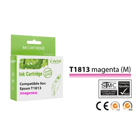 Epson -hoz, utángyártott T1813 M (magenta) tintapatron (≈450oldal)