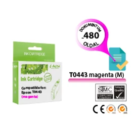 Epson -hoz T0443 magenta (M) utángyártott tintapatron (To443) (≈480oldal)