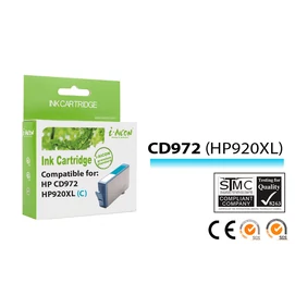Utángyártott HP CD972A Tintapatron cián - No.920XL