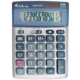 Számológép, asztali, 12 számjegy, VICTORIA OFFICE, &quot;GVA-270&quot;