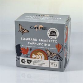 Kávékapszula, Dolce Gusto kompatibilis, 9 db, CAFE FREI "Lombard amaretto cappuccino"