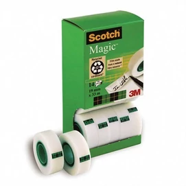 Ragasztószalag, 2 db ajándék, 19 mm x 33 m, 3M SCOTCH &quot;Magic tape 810&quot;