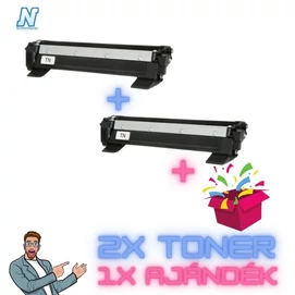 2+1DB-os PAKK, Brother -höz,  ◄TN-1030 2DB UTÁNGYÁRTOTT toner◄  +1DB MEGLEPETÉS AJÁNDÉK   (2x~1000 oldal)