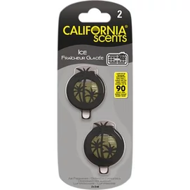 Autóillatosító, mini diffúzer, 2*3 ml, CALIFORNIA SCENTS &quot;ICE&quot;