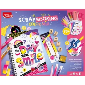 Kreatív scrapbooking készlet, 70 darabos, MAPED CREATIV &quot;Scrapbooking Color Mix&quot;