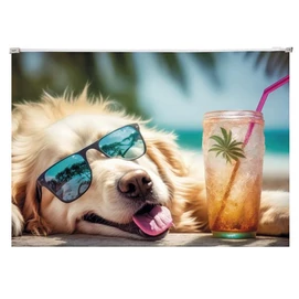 Irattartó tasak, A4, PP, cipzáras, 180 mikron, PANTA PLAST &quot;Chillout dog&quot;