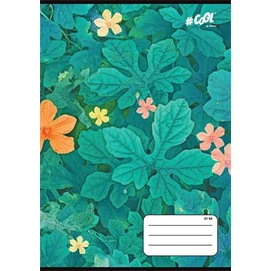 Füzet, tűzött, A5, vonalas, 32 lap, 4-8. osztály, COOL BY VICTORIA, &quot;Floral garden&quot;, &quot;21-32&quot;