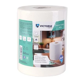 Kéztörlő, tekercses, 2 rétegű, 300 lap, VICTORIA HYGIENE, &quot;Fine XL&quot;
