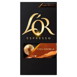 Kávékapszula, Nespresso® kompatibilis, 10 db, JACOBS DOUWE EGBERTS &quot;L`OR Colombia&quot;