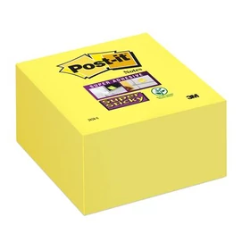 Öntapadó jegyzettömb, 76x76 mm, 350 lap, 3M POSTIT &quot;Super Sticky&quot;, sárga