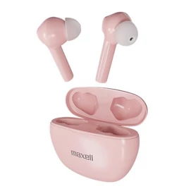 Fülhallgató, vezeték nélküli, Bluetooth 5.3, mikrofonnal, MAXELL &quot;Dynamic+&quot;, rózsaszín
