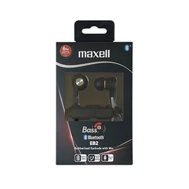 Fülhallgató, vezeték nélküli, Bluetooth 5.1, mikrofonnal, MAXELL &quot;Bass&quot;, fekete