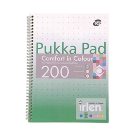 Spirálfüzet, A4, vonalas, 100 lap, PUKKA PAD &quot;Irlen Jotta Green&quot;
