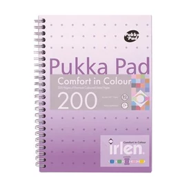 Spirálfüzet, A5, vonalas, 100 lap, PUKKA PAD &quot;Irlen Jotta Lavender&quot;