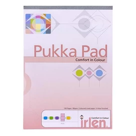 Jegyzettömb, A4, vonalas, 50 lap, PUKKA PAD &quot;Irlen Dyslexia&quot;, rózsaszín