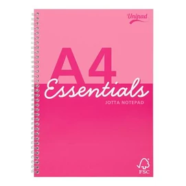 Spirálfüzet, A4, vonalas, 80 lap, PUKKA PAD &quot;Unipad Essentials Jotta&quot;, vegyes