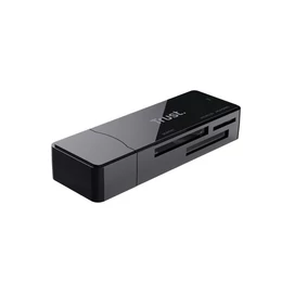 Kártyaolvasó, SD + MicroSD kártyához, USB 3.2 gen1, &quot;TRUST Nanga&quot;, fekete