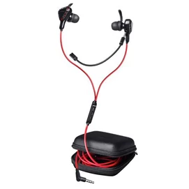 Fülhallgató, mikrofonnal, gaming, TRUST &quot;GXT408 Cobra&quot;, fekete-piros