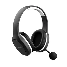 Fejhallgató, vezeték nélküli, mikrofonnal, gaming, TRUST &quot;GXT391 Thian&quot;, fekete-fehér