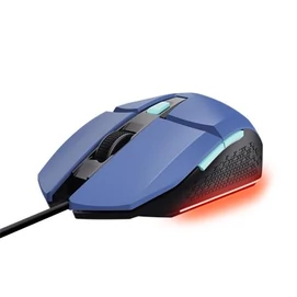 Egér, vezetékes, optikai, gaming, LED, TRUST &quot;GXT109B Felox&quot;, kék