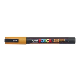 Dekormarker, 0,9-1,3 mm, UNI&quot;Posca PC-3ML&quot;, fényes narancs