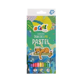 Színes ceruza készlet, kerek, COOL BY VICTORIA &quot;Pastel&quot;, 12 pasztell szín