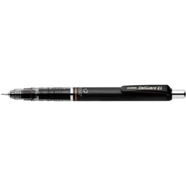 Nyomósirón, 0,5 mm, ZEBRA &quot;DelGuard&quot;, fekete